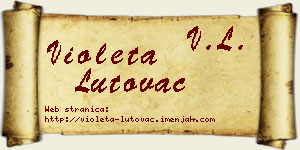 Violeta Lutovac vizit kartica